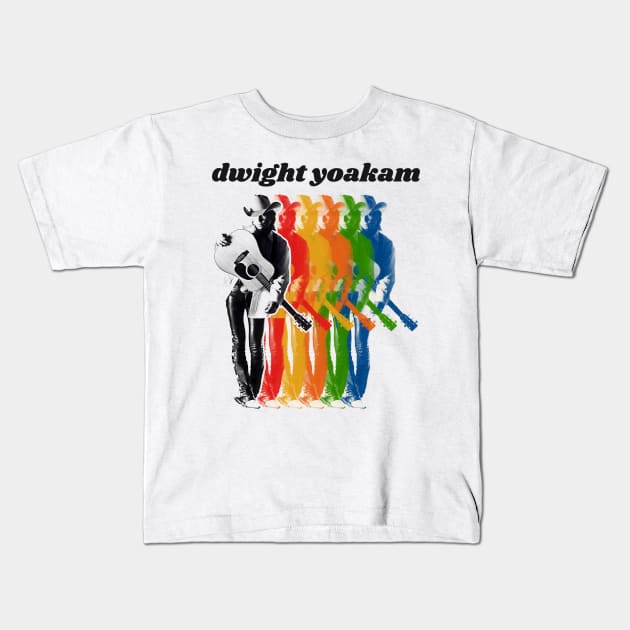 Dwight Yoakam Kids T-Shirt by Super Cell Art